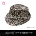 Leopard print fedora шляпа шляпы шляпа топ продажи 2013 новый дизайн завод прямые шляпы